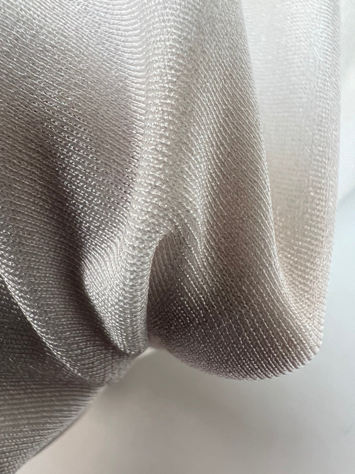 White Polyamide Elastane Knit Sportswear Fabric