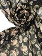 Polyester Lurex Chiffon Printed Green Black