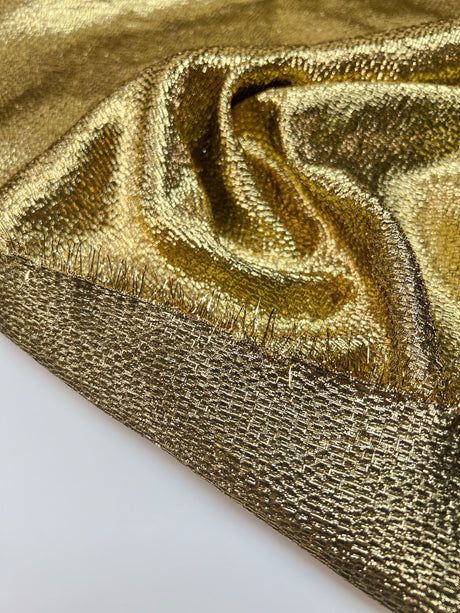 Golden Jacquard Lurex Fabric