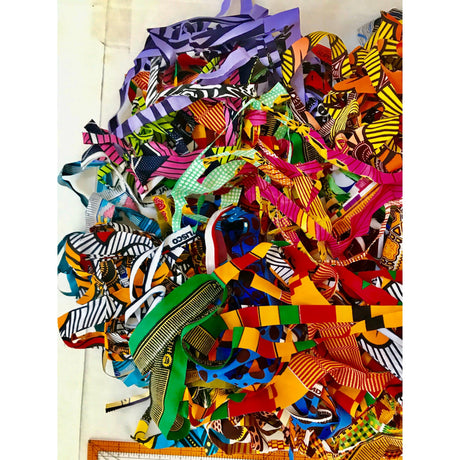 Fine Scraps African Print Fabric - Assorted Patterns, 44" Length (1 Pound)