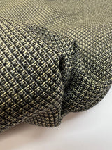 Wool Tweed Green Black Checked