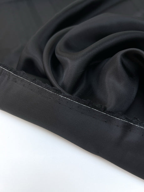 Black Viscose Twill Lining