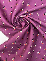 Cotton Twill Printed Purple