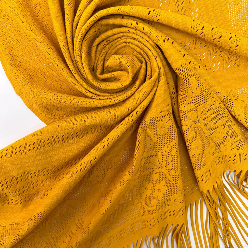 Polyamide Elastane Knitted Fabric Yellow
