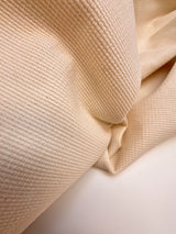 Cotton Ribbed Fabric Beige