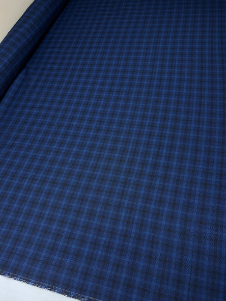 Acrylic Polyamide Checked Tweed