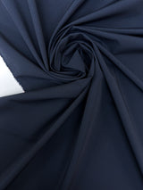 Virgin Wool Checked Suiting Fabric Blue-Black