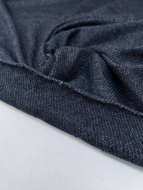 Viscose Knit Melange Blue Gray