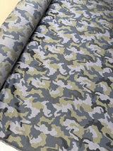 Viscose Blend Jacquard Abstract Green-Blue