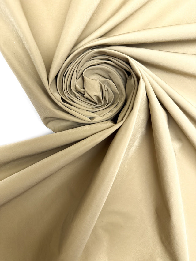 Polyamide Woven Crinkled Beige Lightweight