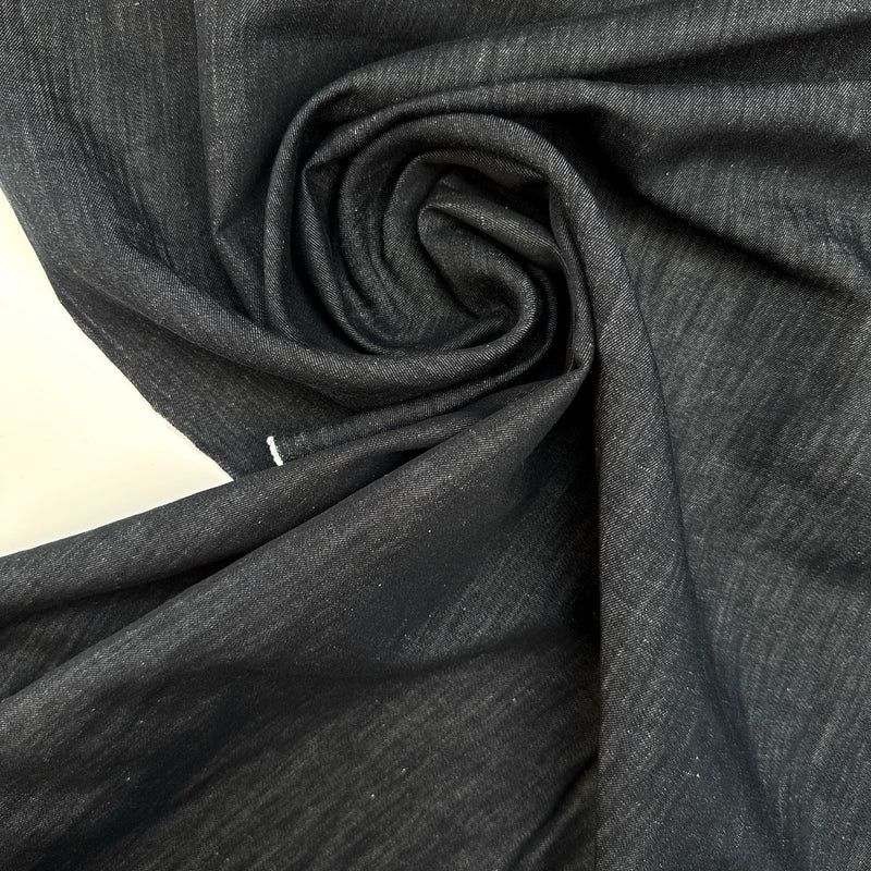 Cotton Linen Denim Blue Shade