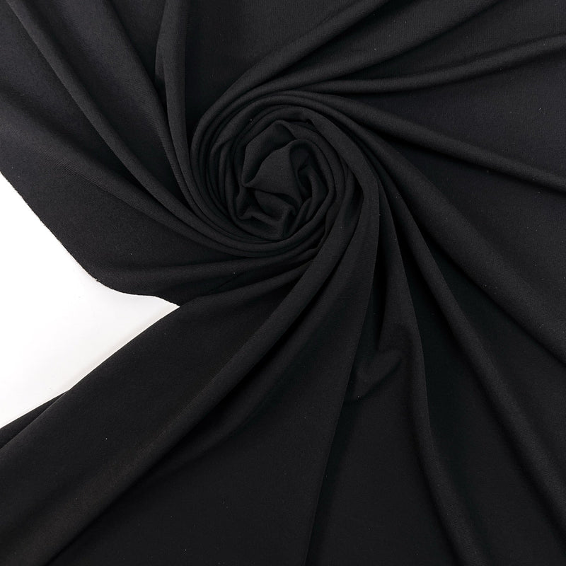 Black Cotton Knit Fabric