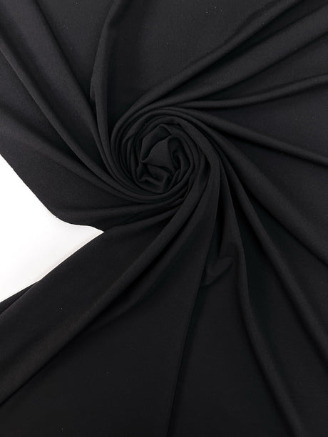 Black Cotton Knit Fabric