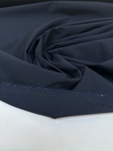 Virgin Wool Suit Fabric Checked Blue Black