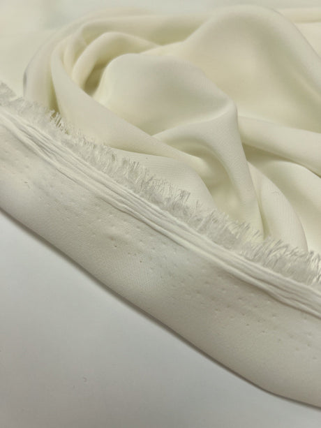 Polyester Elastane Knit White Beige