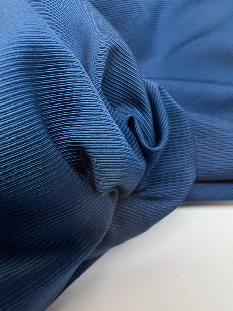 Blue Polyamide Cotton Rep Weave