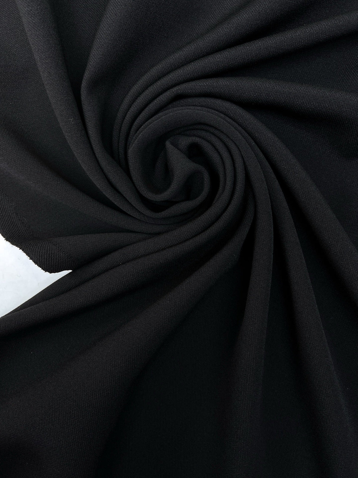 Black Wool Twill Fabric