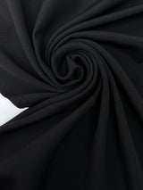 Black Wool Twill Fabric