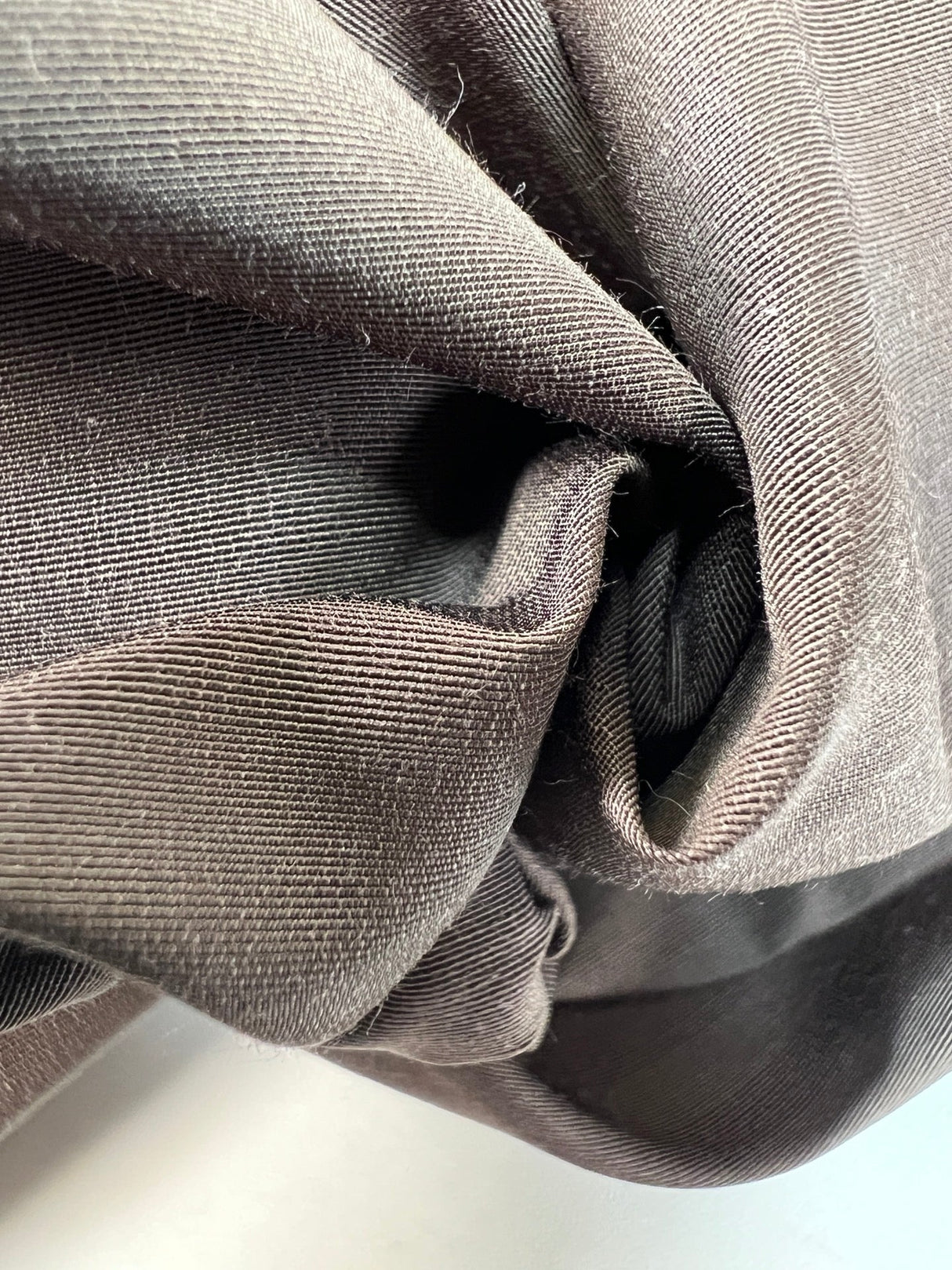 Polyamid Cotton Jacket Fabric Brown Striped