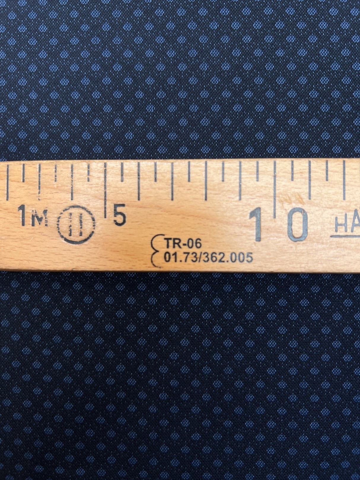Cotton Jacquard Fabric Blue Black