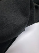Black Wool Acrylic Tweed