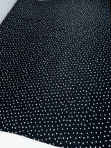 Viscose Twill Polka Dot Blue Fabric