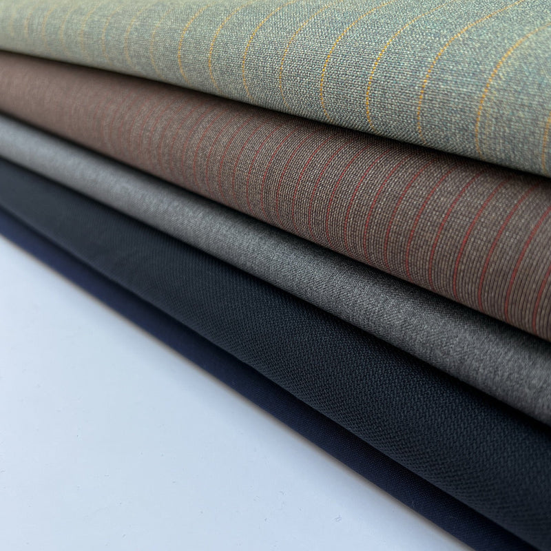 Italian Wool Fabric Gray Shades