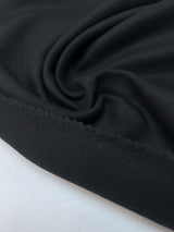 Black Bonded Wool Tweed