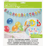 Happy Birthday Banner with Stickers