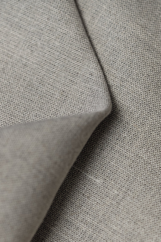 1 Yard Natural Pure Linen Fabric 7 oz Washed Flat Fluffy Weave 58 Inches Wide
