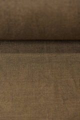 Pure Linen Fabric Dark Brown