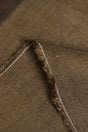 Pure Linen Fabric Dark Brown