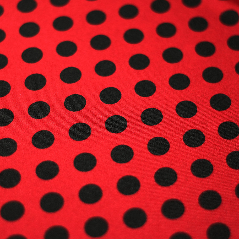 E-Z Dots Nylon Spandex Fabric - Large Polka Dots Print, 58/60" Width (1 Yard)
