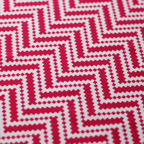 Zig Zag Racer Polyester Spandex Fabric - Multiple Colors, Chevron Zig Zag, 58/60" Width (1 Yard)