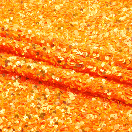 Duchess Stretch Velvet Sequin Polyester Spandex Fabric - Embroidered 3-D Sequins, 46/47" Width (1 Yard)