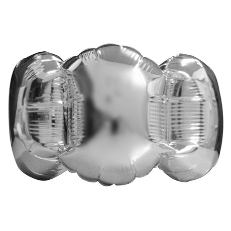 Foil Balloon Friendship Bracelet Silver