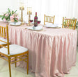 Rectangular Crushed Taffeta Tablecloth With Skirt