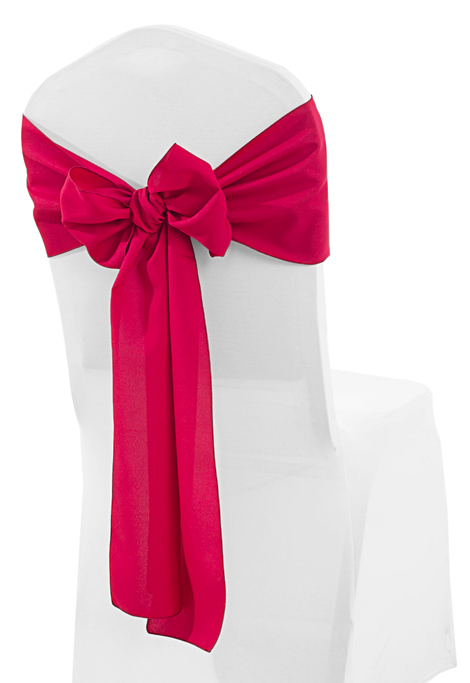 Polyester Chair Sashes 8x108 Apple Red