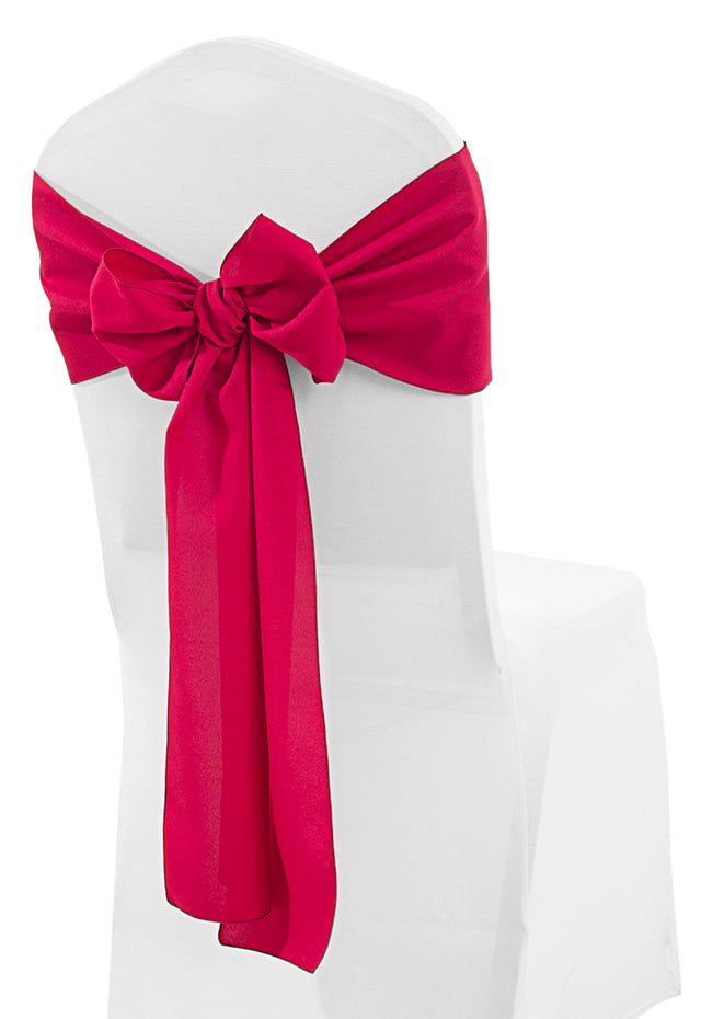 Polyester Chair Sashes 8x108 Apple Red