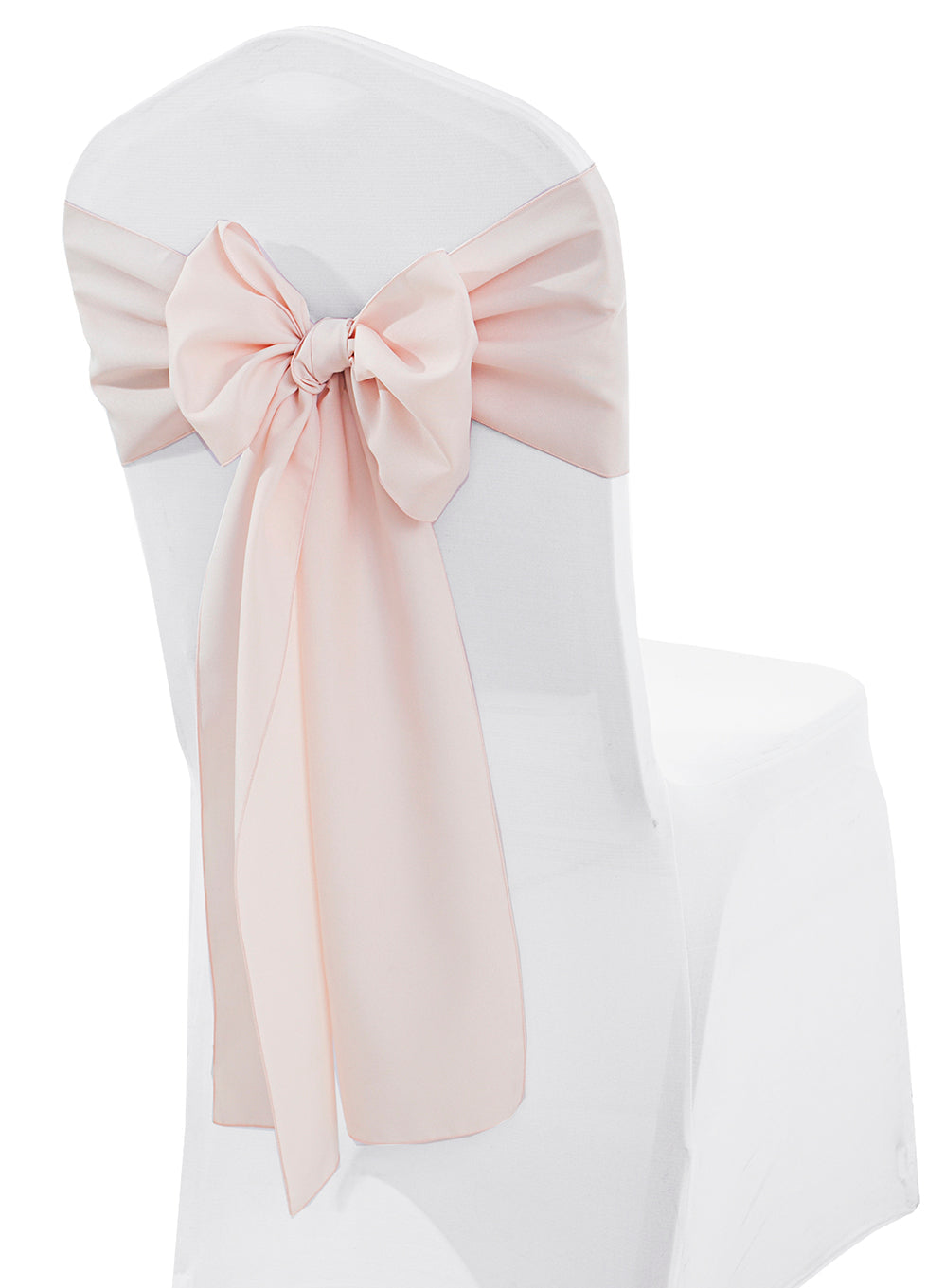 Polyester Chair Sashes 8x108 Blush Pink/Rose Gold