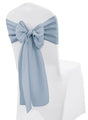 Polyester Chair Sashes Dusty Blue 8x108