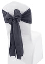 Polyester Chair Sashes 8x108 Pewter/Charcoal