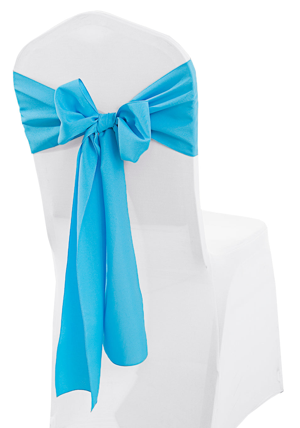 Polyester Chair Sashes 8x108 Turquoise