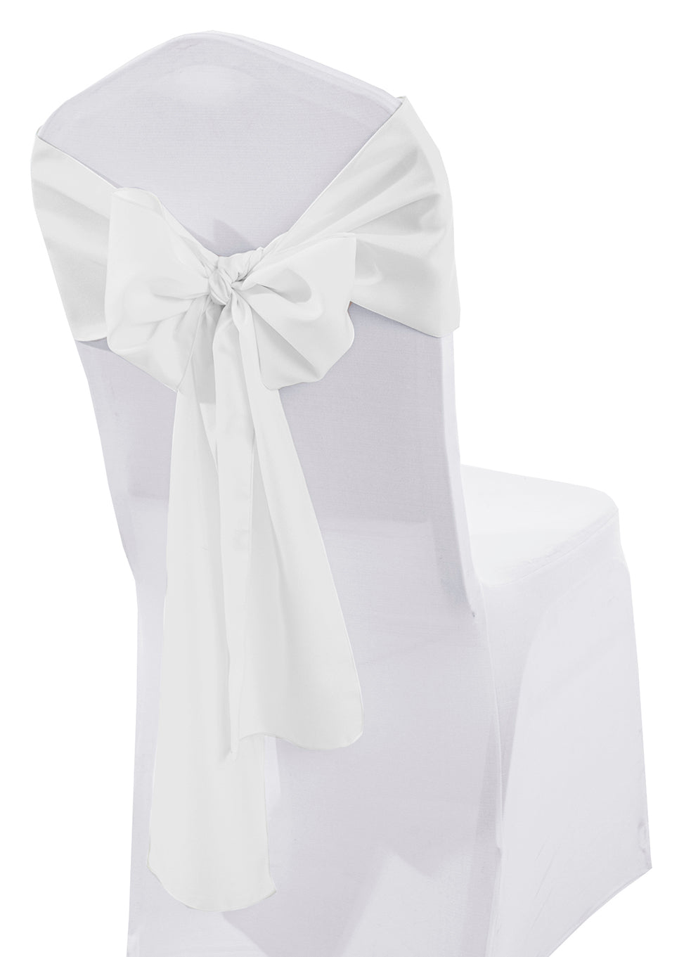 Polyester Chair Sashes 8x108 White