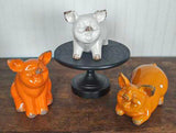 8.4” Ceramic Jolly Harvest Pig