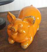 8.4” Ceramic Jolly Harvest Pig