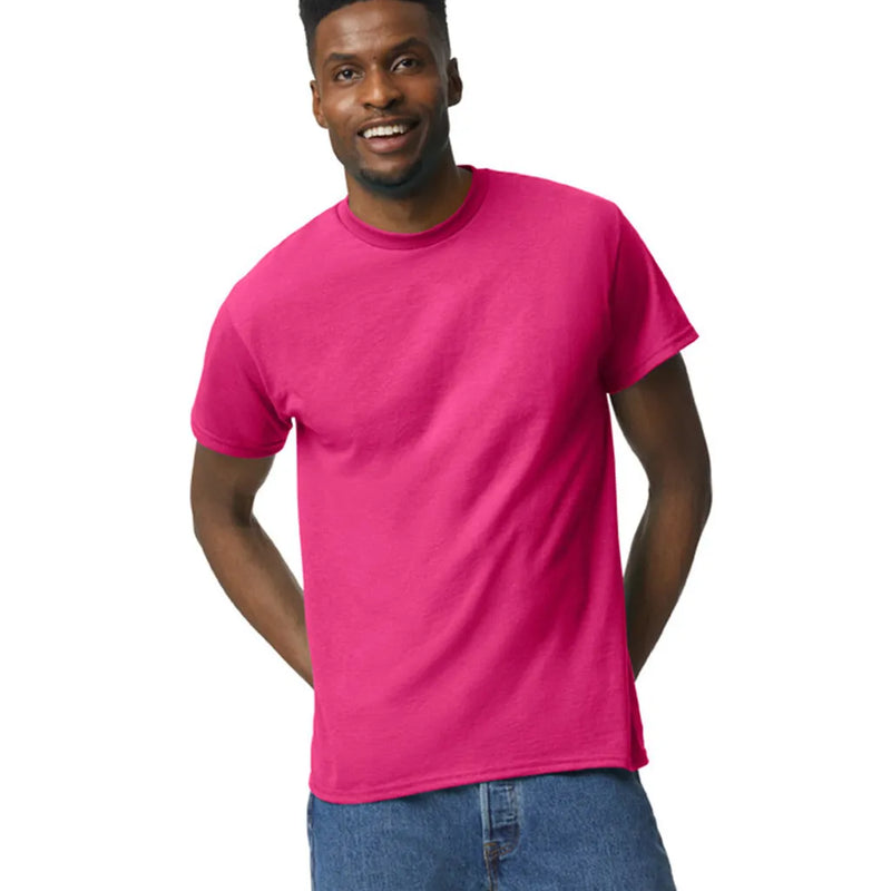 Gildan 8000 DryBlend Cotton Polyester Fabric - Heliconia, Moisture-Wicking, Classic Fit (1 Shirt)