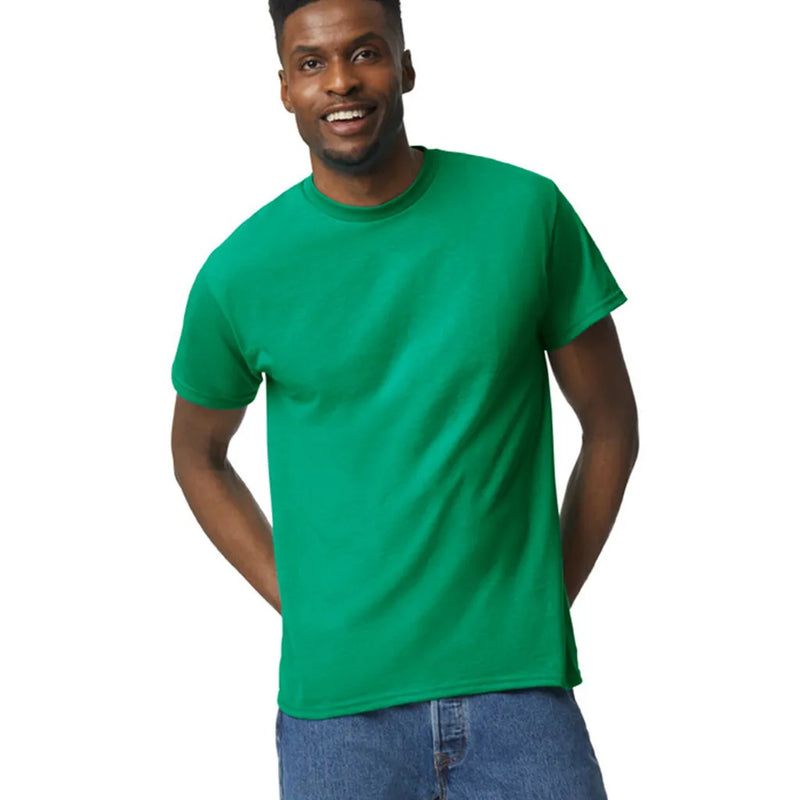 Gildan 8000 DryBlend Cotton Poly Fabric - Kelly Green, Moisture-Wicking, Classic Fit (1 Shirt)