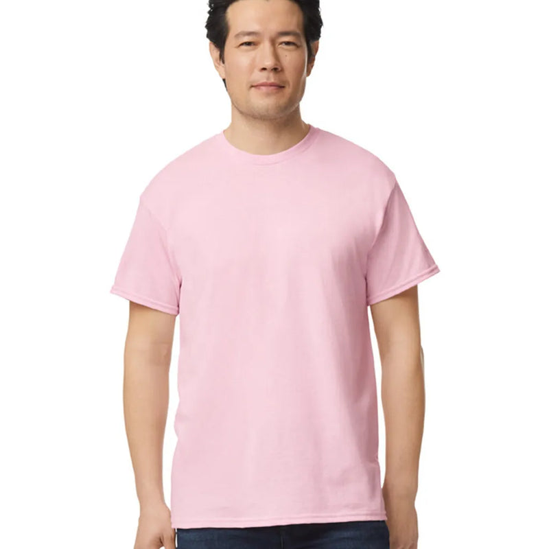 Gildan 8000 DryBlend Cotton Poly Fabric - Light Pink, Moisture-Wicking, Classic Fit (1 Shirt)