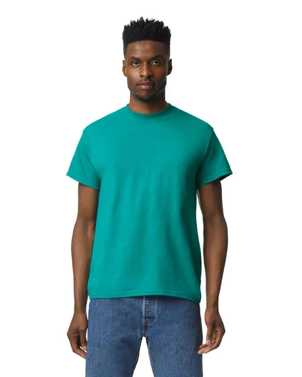 Gildan 8000 DryBlend Cotton Polyester T-Shirt Fabric - Jade Dome, Moisture-Wicking, Classic Fit (1 Piece)